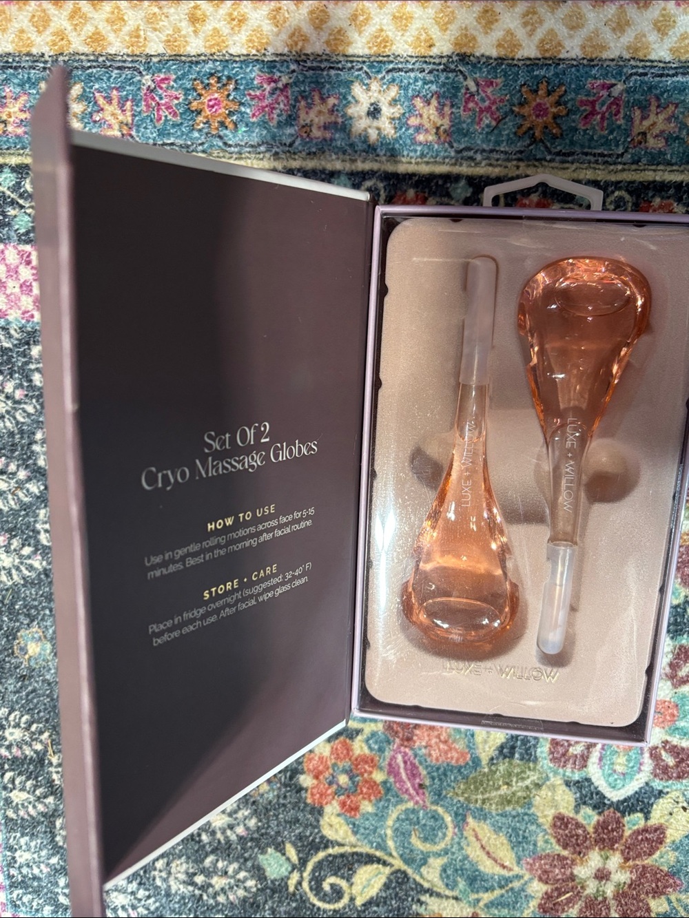 Luxe + Willow Cryo Massage Globes- Anti-Wrinkle, Circulation Brand New in Box